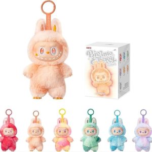 shb new hot trend labubu doll birthday gift cartoon character toy action figure, random design figures collectible toys home decorations, plush keychain surprise hot trend product (rendom colour)