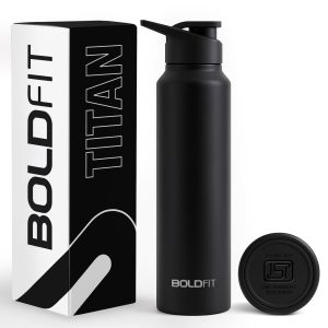 boldfit water bottles stainless steel water bottle 1 litre for school, office, home, gym 1 litre sipper for men leakproof, rust free 1000 ml